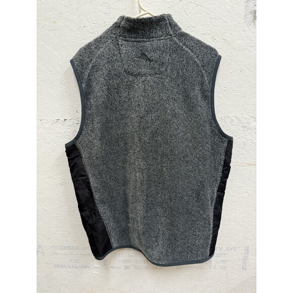 Tommy Bahama Men’s Size Medium Gray Lush Fleece Vest Full Zip Casual - Picture 2 of 6